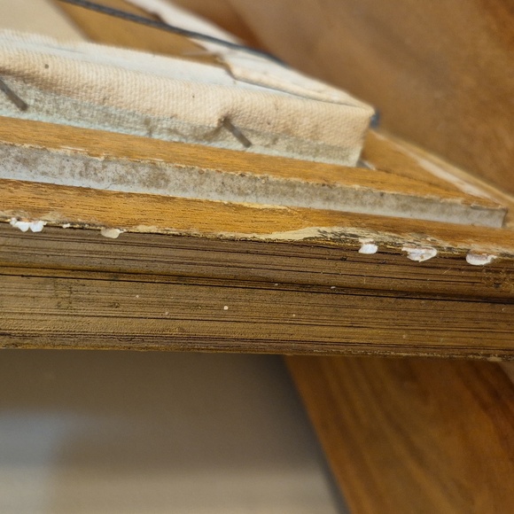 Vintage P.G. Tiele Oil on Canvas Painting - Nautical Boats in Harbor - Picture 9 of 9